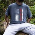 Best Dad Ever US American Flag Gift For Father's Day Short Sleeve Men's Comfort Colors T-Shirt Denim