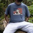 Best Dog Dad Ever American Flag American Bully Dad Men's Comfort Colors T-Shirt Denim
