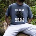 Best Pug Dad Ever Fathers Day Cute Daddy Dad Pug Men's Comfort Colors T-Shirt Denim