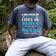 A Big Piece Of My Heart Lives In Heaven My Mom And Dad Men's Comfort Colors T-Shirt Denim