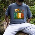 Book Flower 8647 Foxtrots Deltas Tangos Men's Comfort Colors T-Shirt Denim