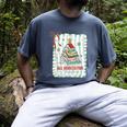 All Booked For Christmas Book Xmas Tree Coquette Bow Lights Men's Comfort Colors T-Shirt Denim