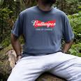 Buttwiper New Dad Beer Inspired Diaper Shower Men's Comfort Colors T-Shirt Denim
