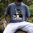The Cat Father Cool Cat Dad Cat Lovers Men's Comfort Colors T-Shirt Denim The Cat Father Cool Cat Dad Cat Lovers Men's Comfort Colors T-Shirt Denim