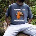 Cat Ignoring You Expert Level Orange Tabby Introvert Men's Comfort Colors T-Shirt Denim