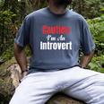 Caution I'm An Introvert Sarcastic Geek Video Gamer Jokes Men's Comfort Colors T-Shirt Denim Caution I'm An Introvert Sarcastic Geek Video Gamer Jokes Men's Comfort Colors T-Shirt Denim