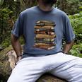 Celebrating History Month Floral Books Teacher Men's Comfort Colors T-Shirt Denim