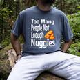 Chicken Nugget Saying Introvert Nuggie Foodie Food Men's Comfort Colors T-Shirt Denim Chicken Nugget Saying Introvert Nuggie Foodie Food Men's Comfort Colors T-Shirt Denim