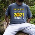 Class Of 2021 Senior Graduation Sunflower Men's Comfort Colors T-Shirt Denim