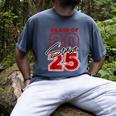 Class Of 2025 Senior 2025 Graduation Red Raglan Baseball Tee Men's Comfort Colors T-Shirt Denim