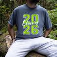 Class Of 2026 Graduation Varsity Lime Green Letters Men's Comfort Colors T-Shirt Denim