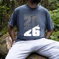 Class Of 2026 High School Senior Graduation Grey Sport Style Men's Comfort Colors T-Shirt Denim