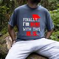 College Graduation T Shirt Senior Finally Done Men's Comfort Colors T-Shirt Denim