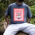 Cool Fun Cute Party Introvert Cat Character Men's Comfort Colors T-Shirt Denim Cool Fun Cute Party Introvert Cat Character Men's Comfort Colors T-Shirt Denim