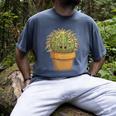 Cute Golden Barrel Cactus Introvert Distressed Men's Comfort Colors T-Shirt Denim Cute Golden Barrel Cactus Introvert Distressed Men's Comfort Colors T-Shirt Denim