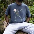 Dabbing Skeleton Nurse Halloween Graduation Men's Comfort Colors T-Shirt Denim