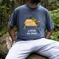Dabbing Taco 6th Grade Graduation Shirt Sixth Grade Later Men's Comfort Colors T-Shirt Denim