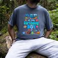 Dad Of The Birthday Boy Aquarium Sea Animals Matching Men's Comfort Colors T-Shirt Denim