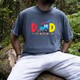 Dad Of The Birthday Boy Choo Choo Train Family Matching Men's Comfort Colors T-Shirt Denim Dad Of The Birthday Boy Choo Choo Train Family Matching Men's Comfort Colors T-Shirt Denim