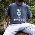Dad Of The Birthday Boy Donut Theme Party Blue Father Men's Comfort Colors T-Shirt Denim