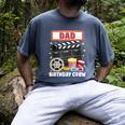 Dad Birthday Crew Movie Night Theme Matching Party Men's Comfort Colors T-Shirt Denim