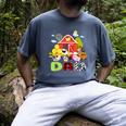 Dad Farm Animal Birthday Family Matching Party Men's Comfort Colors T-Shirt Denim