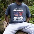 Dad Grandpa Veteran Nothing Scares Patriotic Veterans Day Men's Comfort Colors T-Shirt Denim
