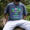 For My Dad In Heaven Touching Tribute For Passed Away Father Men's Comfort Colors T-Shirt Denim