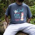 Dad Of The Par-Tea Girl Floral Tea Party Birthday Family Men's Comfort Colors T-Shirt Denim