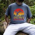 Dad Pays Mom Prays Dirt Bike Retro Motocross Boys Kids Men's Comfort Colors T-Shirt Denim