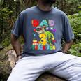 Dad Of The Three Rex 3Rd Birthday Boy Dinosaur T-Rex Men's Comfort Colors T-Shirt Denim