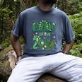 Dad Of The Two Rex Birthday Dinosaur Family Matching Men's Comfort Colors T-Shirt Denim