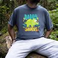 Daddy Dad Saurus Rex Dinosaur Dino For Father Men's Comfort Colors T-Shirt Denim