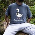 Daddy Goose Fun Father's Day Tee For Dad Men's Comfort Colors T-Shirt Denim