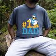 Disney Donald Duck Number One Dad Sunglasses Father's Day Men's Comfort Colors T-Shirt Denim