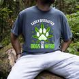 Dogs And Weed Dad Mom Dog Lover Cannabis Marijuana For Men Women Men's Comfort Colors T-Shirt Denim