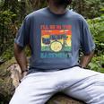 Drumming Basement Drum Set Drummer Rock Dad Grandpa Men's Comfort Colors T-Shirt Denim