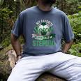 My Favorite Soccer Player Calls Me Stepdad Father's Day Men Men's Comfort Colors T-Shirt Denim