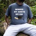 Finance Accounting Graduation Shirt Worked My Assets Off Men's Comfort Colors T-Shirt Denim