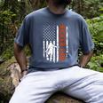 Football Kicker Dad Of A Football Kicker Father US Flag Men's Comfort Colors T-Shirt Denim