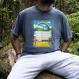Frutiger Aero Aesthetic Rainbow Glitch Art Men's Comfort Colors T-Shirt Denim