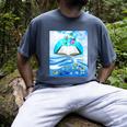 Frutiger Aero Aesthetic Tech Book Butterfly Men's Comfort Colors T-Shirt Denim