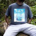 Frutiger Aero Aesthetic Tech Kawaii Milk Underwater Fishes Raglan Baseball Tee Men's Comfort Colors T-Shirt Denim Frutiger Aero Aesthetic Tech Kawaii Milk Underwater Fishes Raglan Baseball Tee Men's Comfort Colors T-Shirt Denim