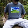 Frutiger Aero Dolphin Meadow Aesthetic Y2k 2000s Ironic Men's Comfort Colors T-Shirt Denim