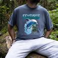 Frutiger Aero Splashy Dolphin Y2k Aesthetic Graphic Men's Comfort Colors T-Shirt Denim