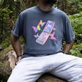 Frutiger Aero Y2K Chrome Phone Butterfly Men's Comfort Colors T-Shirt Denim Frutiger Aero Y2K Chrome Phone Butterfly Men's Comfort Colors T-Shirt Denim