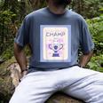 Fun Cute Introvert Cat Character Trophy For Men Women Men's Comfort Colors T-Shirt Denim