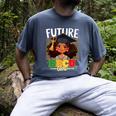 Future HBCU Grad Afro Girl College Graduation Kids Men's Comfort Colors T-Shirt Denim