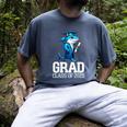 Grad Class Of 2025 Boys Shark Graduation Graduated Men's Comfort Colors T-Shirt Denim