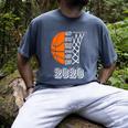 Graduate Senior Class 2020 Graduation Basketball Player Men's Comfort Colors T-Shirt Denim